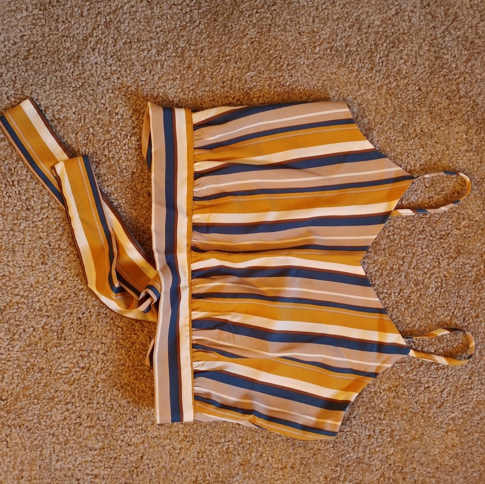 Striped tanktop crop top BNWOT